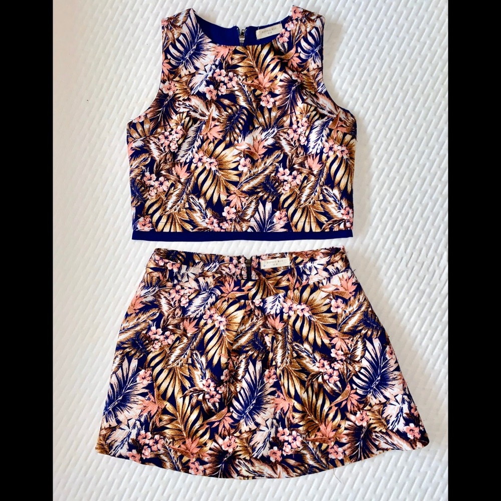 Sophie Rue Floral Crop Top & Skirt Set